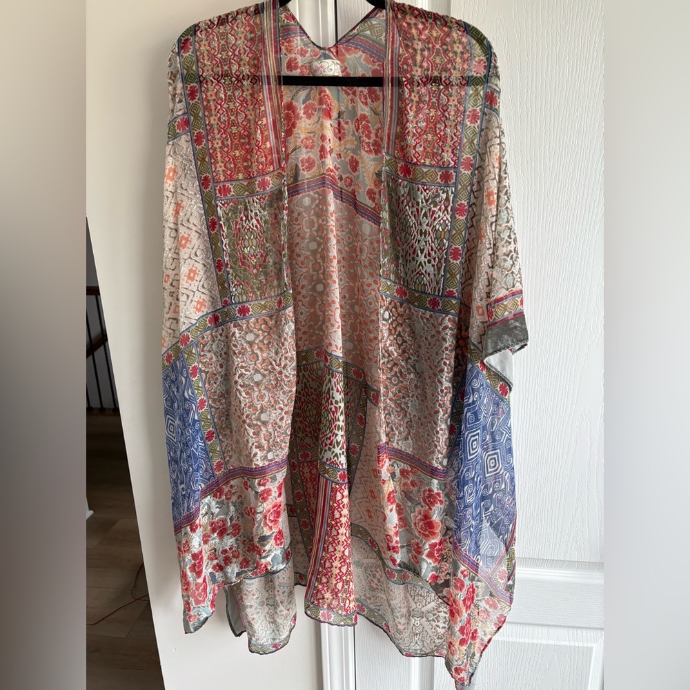 One Size Free People Velvet Kimono Tunic